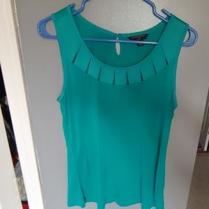 Banana Republic Teal Sleeveless Cutout Top